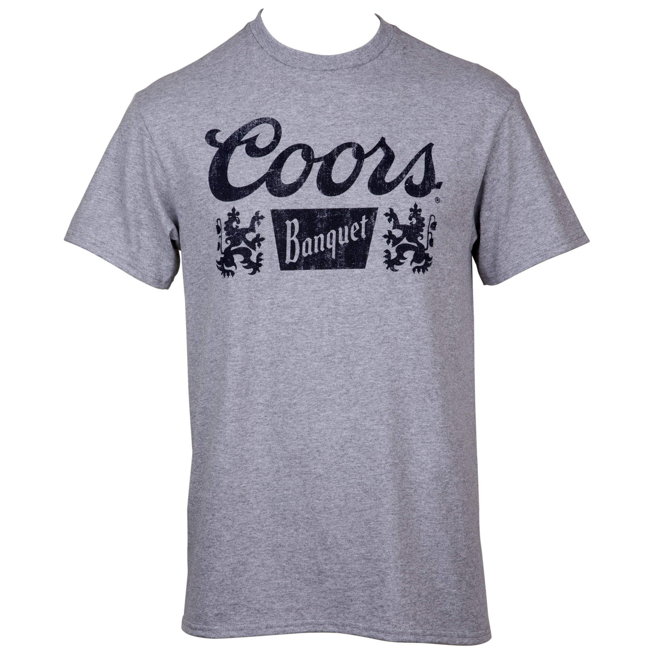 Coors Banquet Logo Distressed Print Grey Colorway T-Shirt